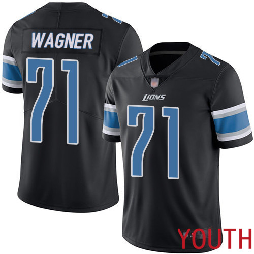 Detroit Lions Limited Black Youth Ricky Wagner Jersey NFL Football #71 Rush Vapor Untouchable